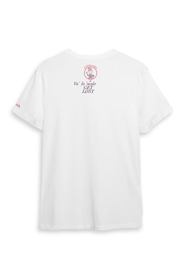 Isaia Gesture T-Shirt Va' Fa 'Nculo Jersey Va' Fa 'Nculo