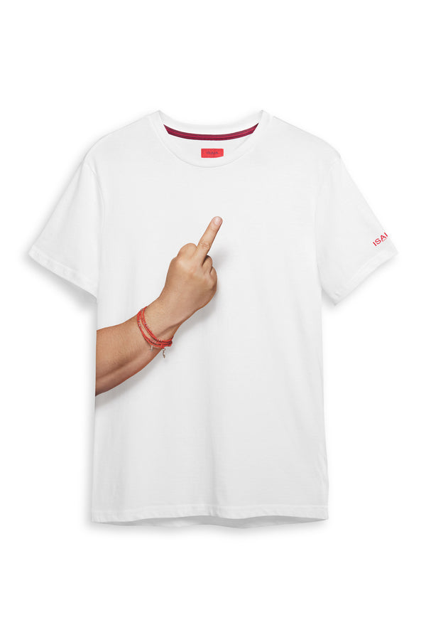 isaia Gesture T-Shirt Va' Fa 'Nculo Jersey Va' Fa 'Nculo