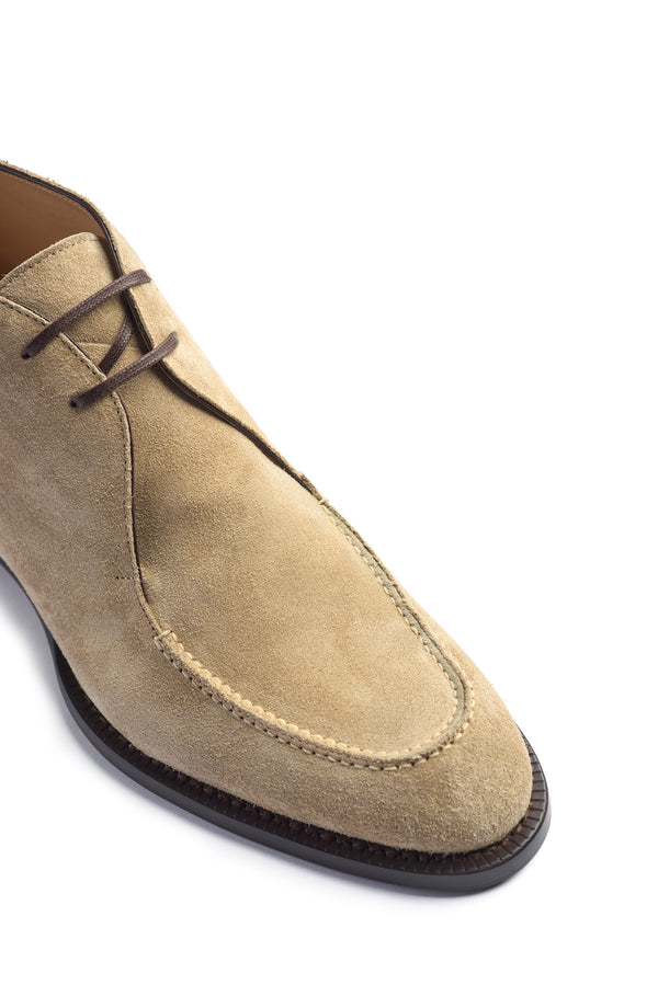 Isaia AMF Suede Chukka Boot Shoes Dark Beige