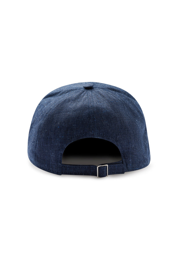 Isaia Baseball Hat 6 Pannel Lined Hat Blue