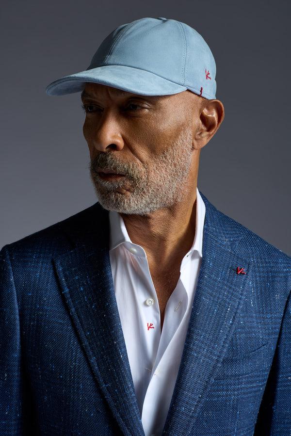 Isaia Baseball Hat 6 Pannel Lined Hat Light Blue