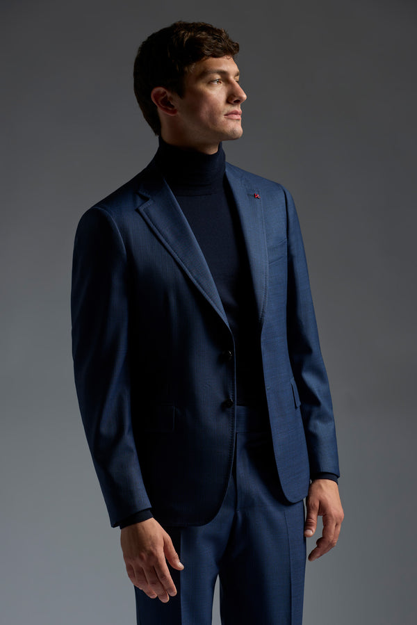 Isaia Capri Suit Suit Navy Stripe
