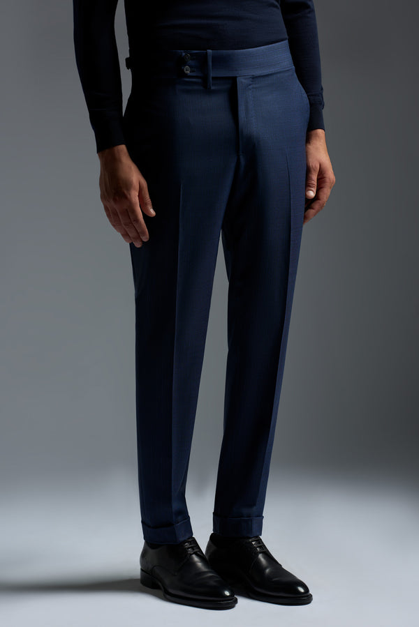 Isaia Capri Suit Suit Navy Stripe