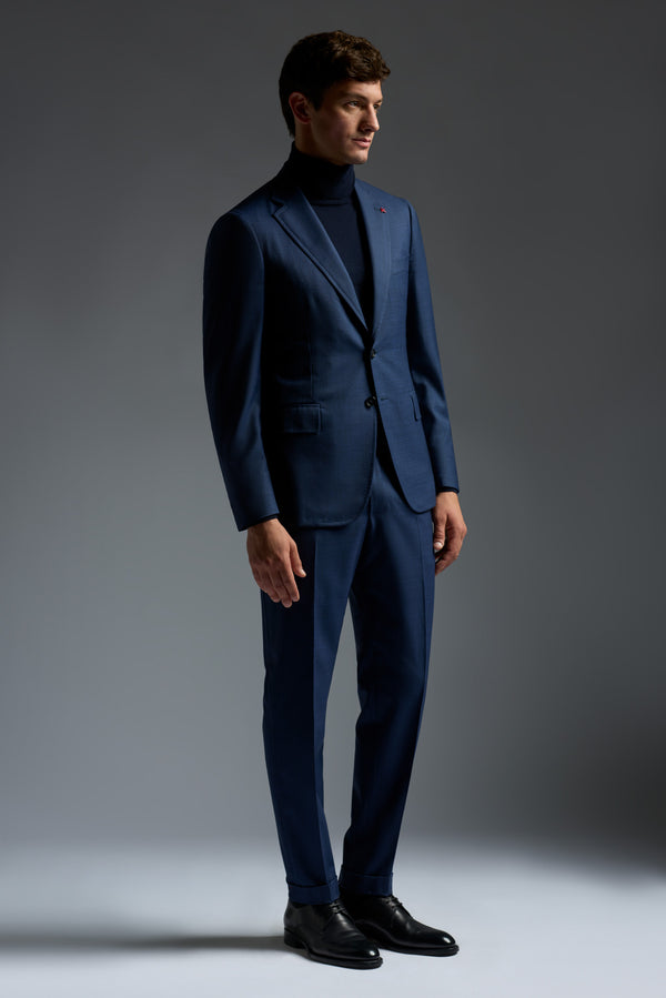 isaia Capri Suit Suit Navy Stripe