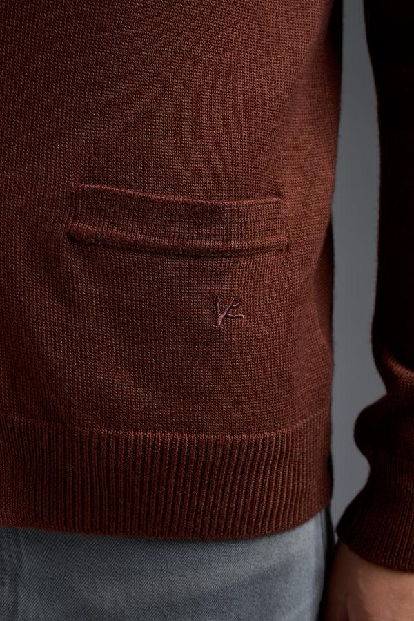 Isaia Cardigan Knitwear Burgundy