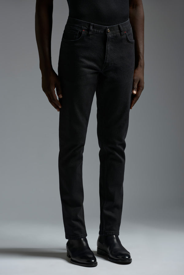 Isaia Chiaja Denim Trouser Black