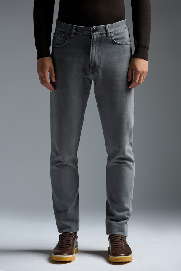 Isaia Chiaja Denim Trouser Grey