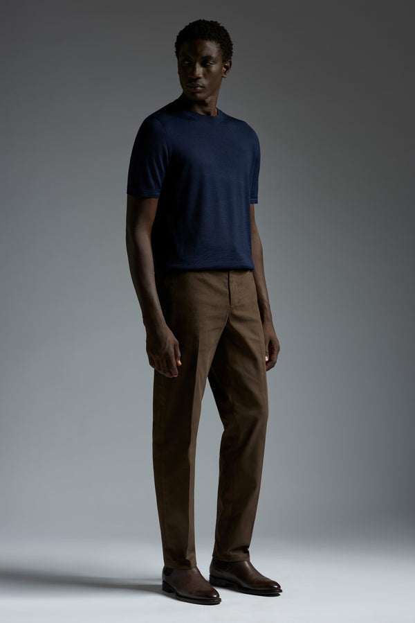 isaia Chino Sport Trouser Brown
