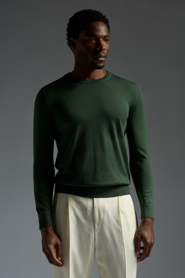 isaia Crewneck Sweater Knitwear Green