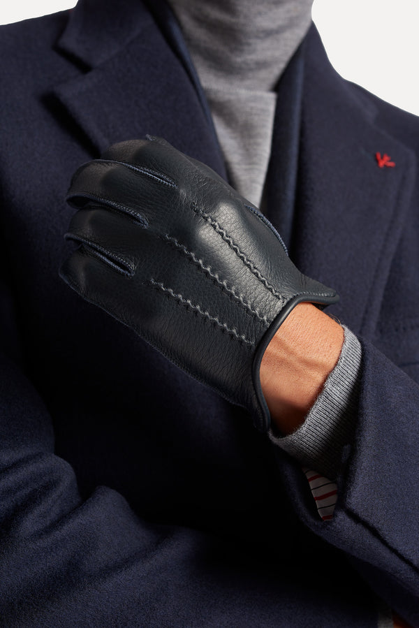 Isaia Daytona Deer Gloves Gloves Black