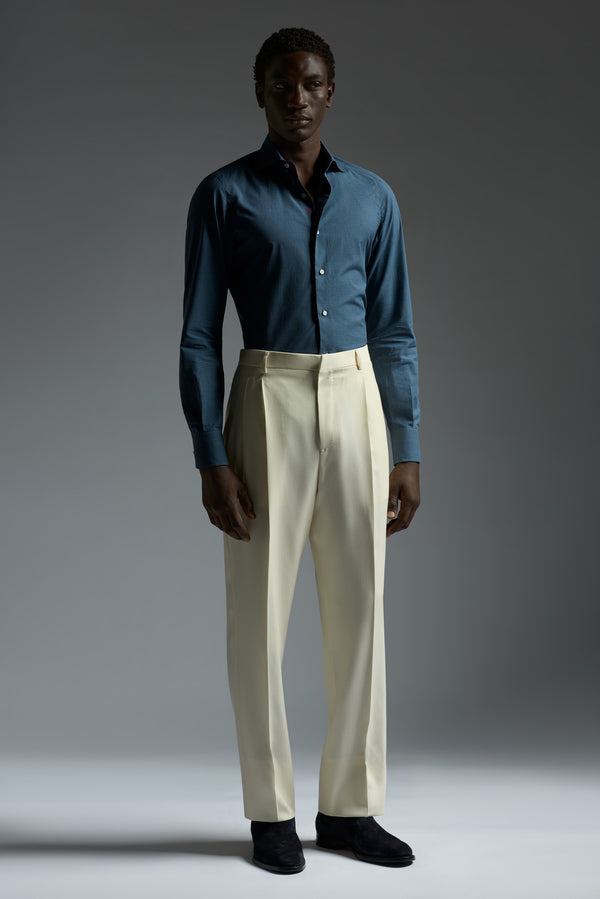 Isaia Mix Dress Shirt Shirt Dark Blue