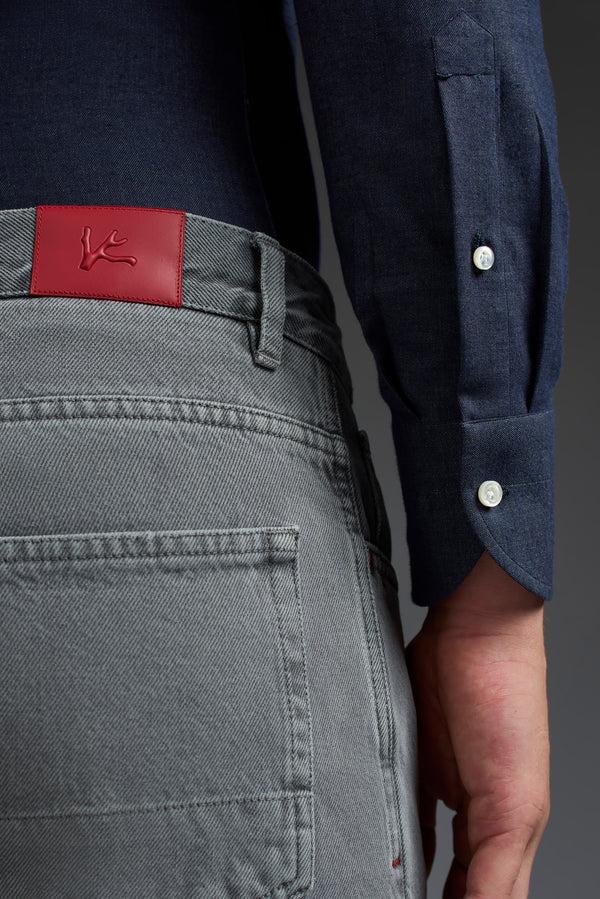 Isaia Mix Dress Shirt Shirt Grey