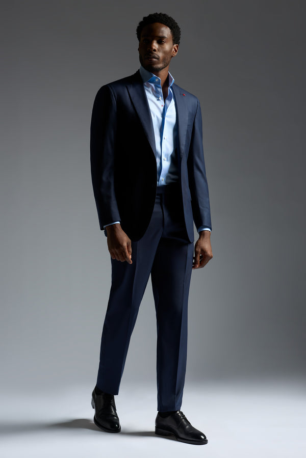 Isaia Mix Dress Shirt Shirt Light Blue