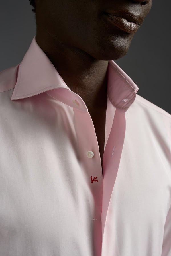 Isaia Mix Dress Shirt Shirt Light Pink