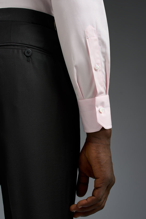 Isaia Mix Dress Shirt Shirt Light Pink