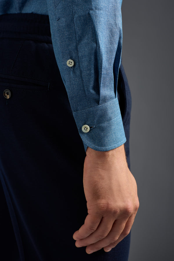 Isaia Mix Sport Shirt Sport Shirt Blue