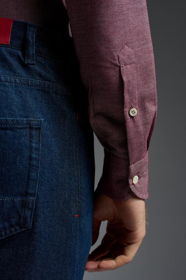 Isaia Mix Sport Shirt Sport Shirt Red