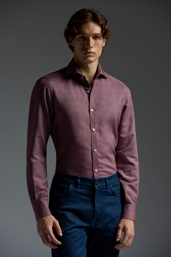 isaia Mix Sport Shirt Sport Shirt Red