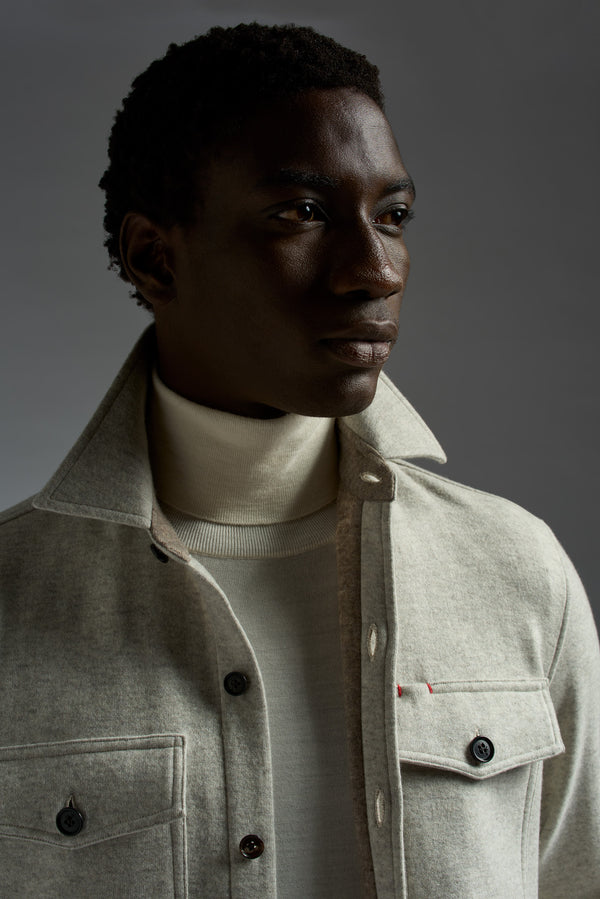 Isaia Overshirt Overshirt Brown And Blue