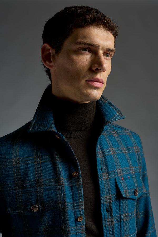 Isaia Overshirt Overshirt Dark Blue