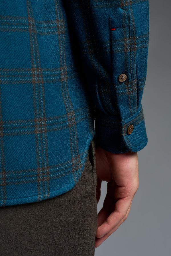 Isaia Overshirt Overshirt Dark Blue