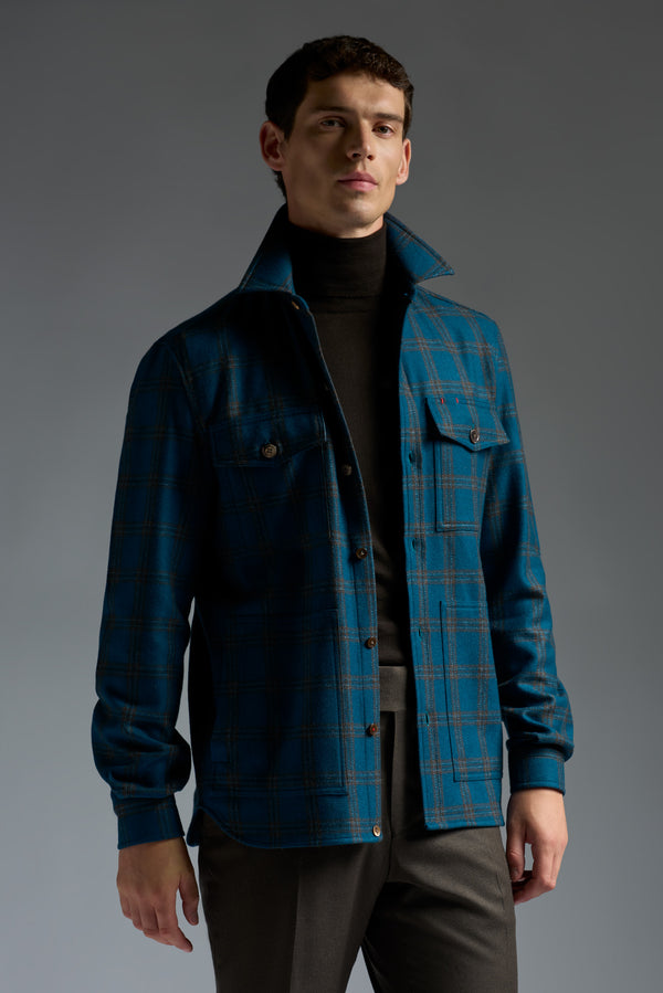 isaia Overshirt Overshirt Dark Blue