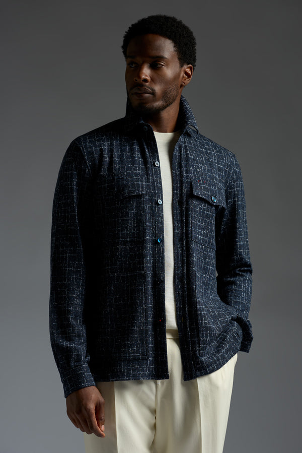 isaia Overshirt Overshirt Navy