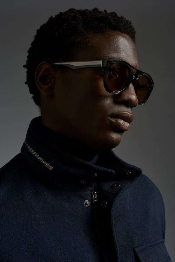 Isaia Padded Field Jacket Sport Jacket Navy