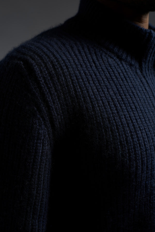 Isaia Zip-Up Cardigan Knitwear Green