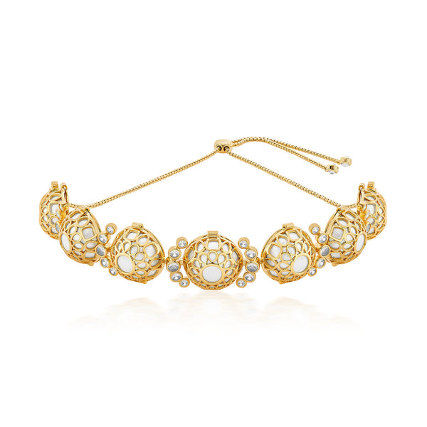 isharya Amara Pearl Sculptural Choker Necklace Choker