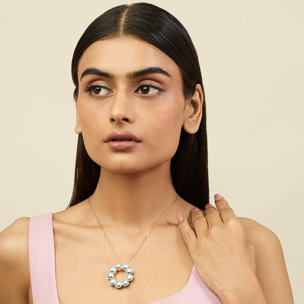 Isharya Aqua Goals Reversible Pendant Necklace Necklaces