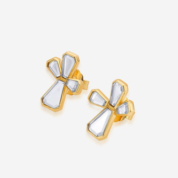 isharya Ayaana Abstract Petals Stud Earrings Earrings