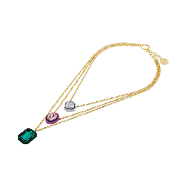Isharya Banger Multi-Coloured Layered Necklace Necklaces