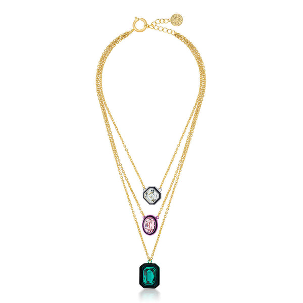 Isharya Banger Multi-Coloured Layered Necklace Necklaces