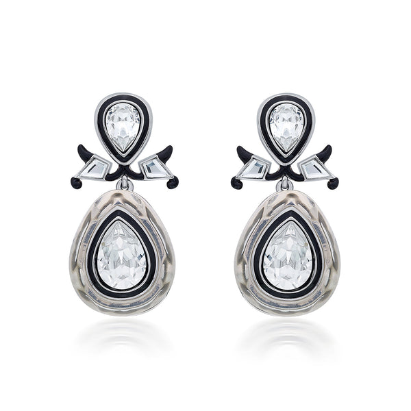 Isharya Bougie Infinity Cut Crystal Drop Earrings Earrings