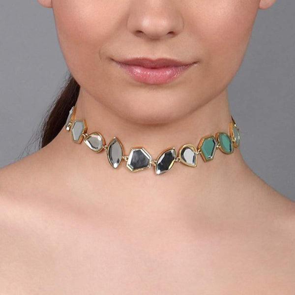 isharya Celeste Playful Mirror Choker necklace Choker