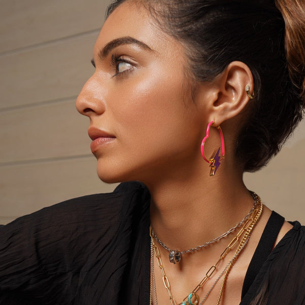 isharya Chrome Wheel Charm Charms u0026 Pendants Silver