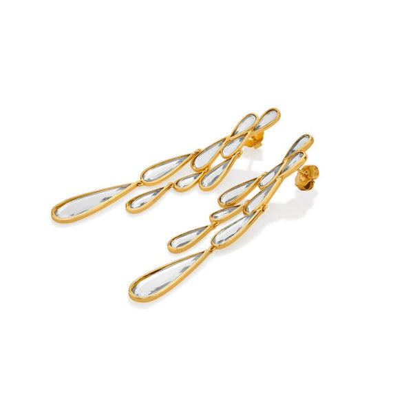 Isharya Demi Goddess Drop Mirror Long Cascade Earring Earrings