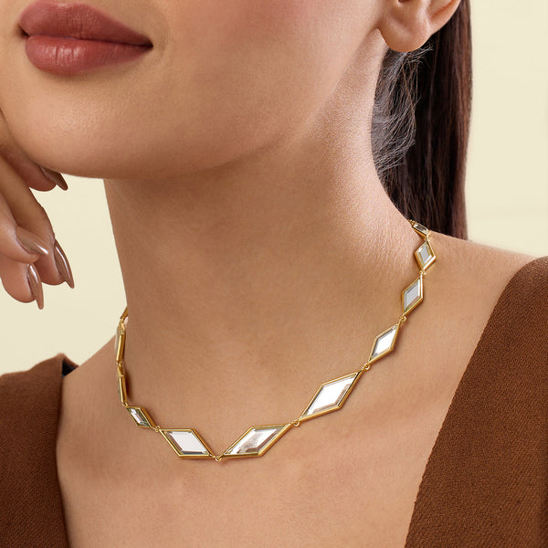 isharya Demi Goddess Mirror Headpiece/Choker Necklaces