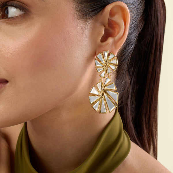 isharya Demi Goddess Shattered Mirror No. 8 Earrings Earrings