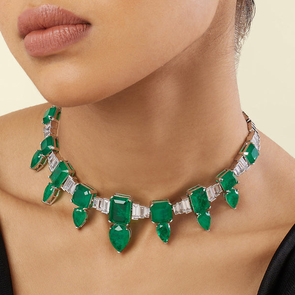 isharya Emerald Celestial Luxe Choker Necklace Necklaces