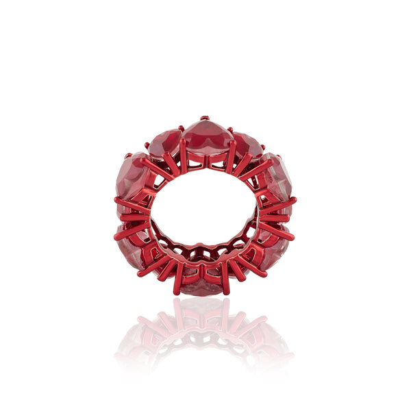 Isharya Eternal Elegance Ruby Infinity Band Rings 6