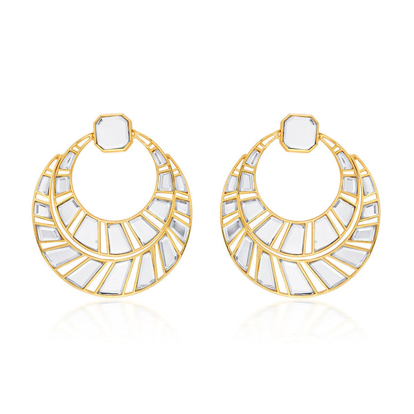 isharya Fête Mirror Moon Bali Earrings Earrings Gold