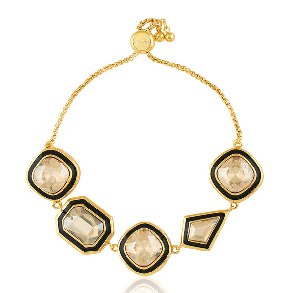 Isharya Gold Crystal Galaxy Bolo Bracelet Bracelets