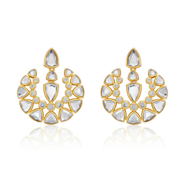 isharya Inayat Shimmering Mirror Drop Earrings Earrings