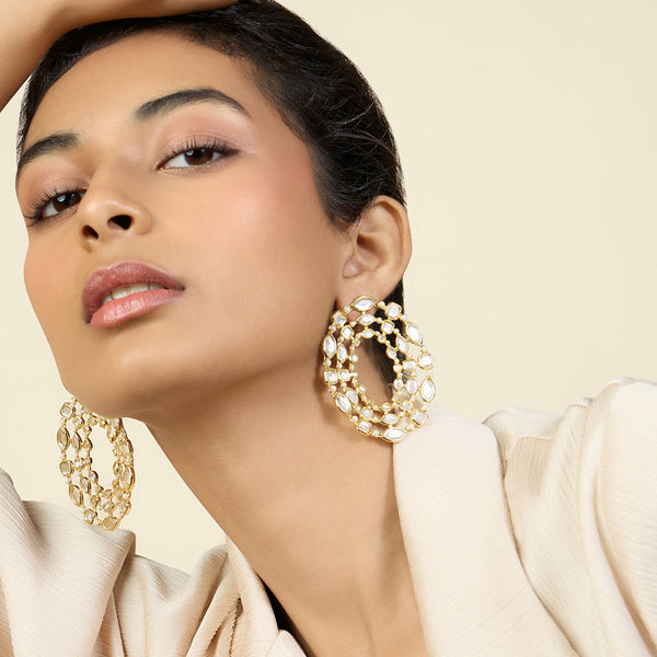 Isharya Alizeh Statement Studs Earrings