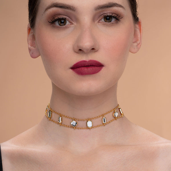 isharya Amara CZ Choker Necklace Choker