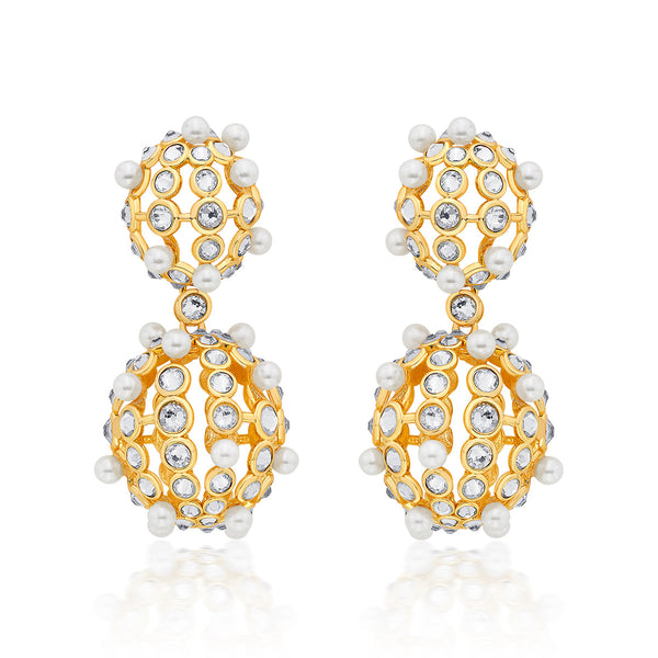isharya Amara Double Lattice Earrings Earrings