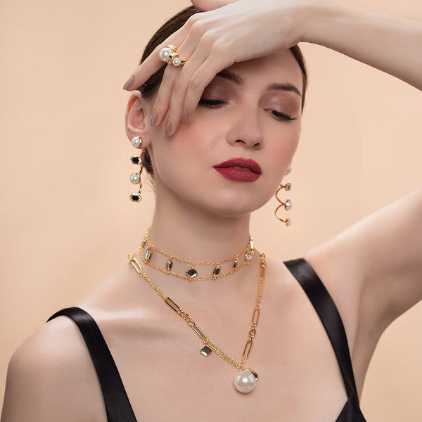 Isharya Amara Mirror Cupola Earrings Earrings