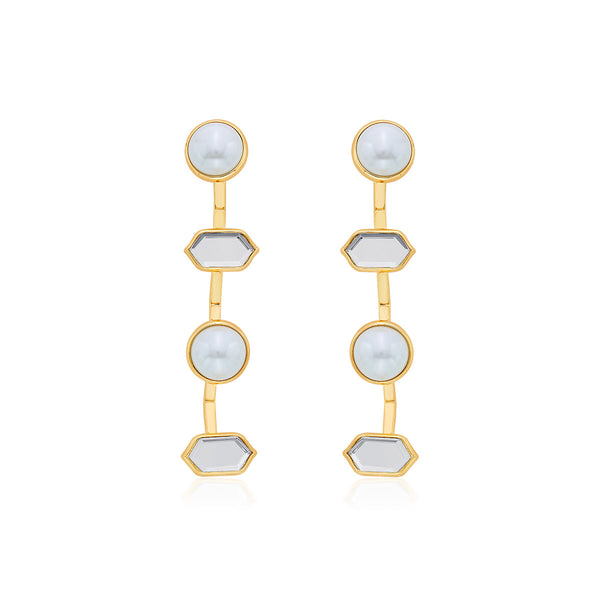 isharya Amara Mirror Cupola Earrings Earrings
